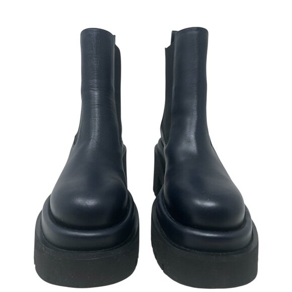 New Paloma Barcelo Sander Navy Leather Chelsea Platform Boots 6, Y2K, Streetwear - Picture 3 of 12